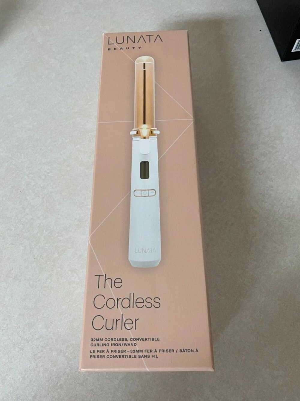 Lunata Beauty Cordless Curler White NIB Factory Sealed